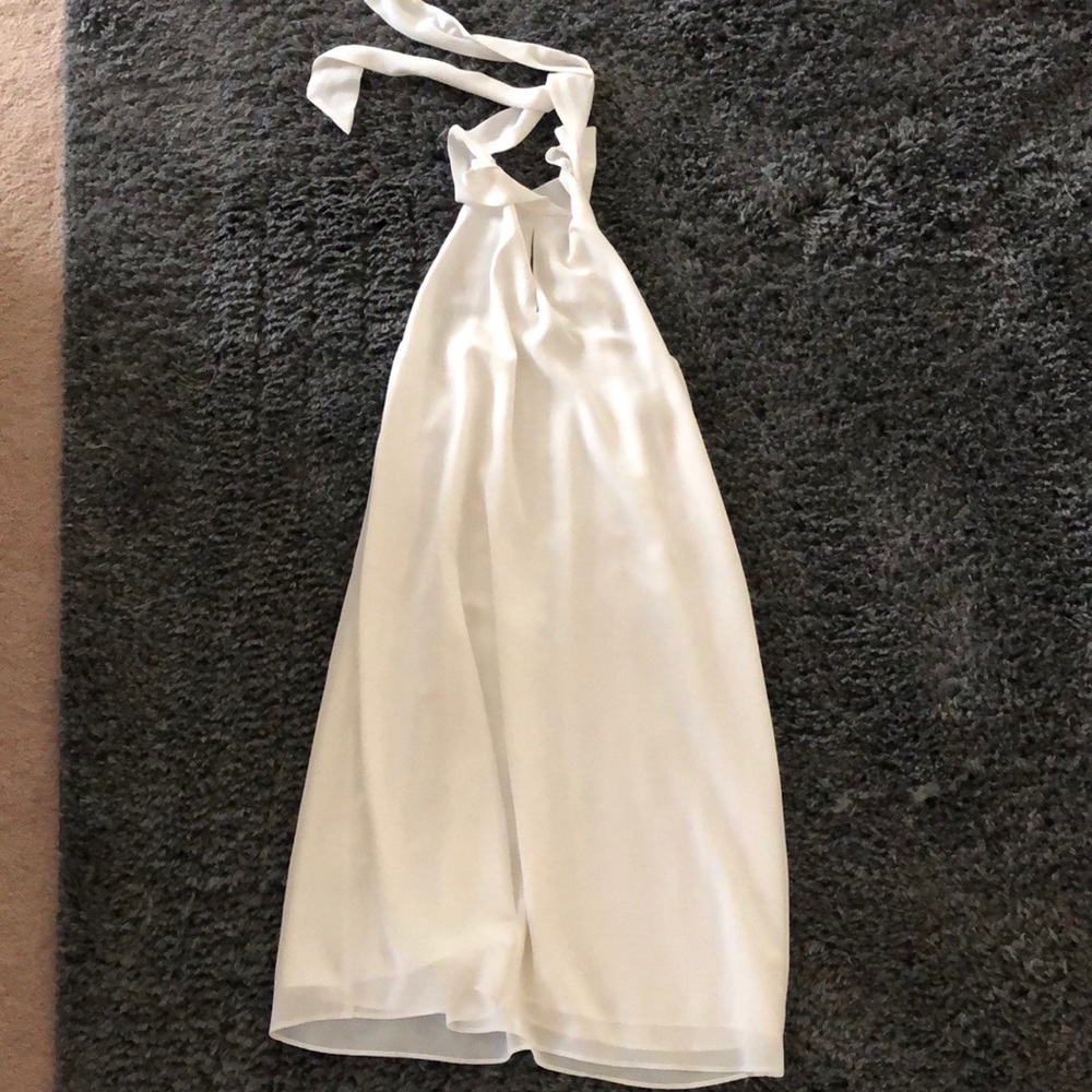 White Naked Zebra Dress